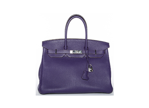Birkin 35 Togo Leather in Iris, £4,900, Handbags, Front view